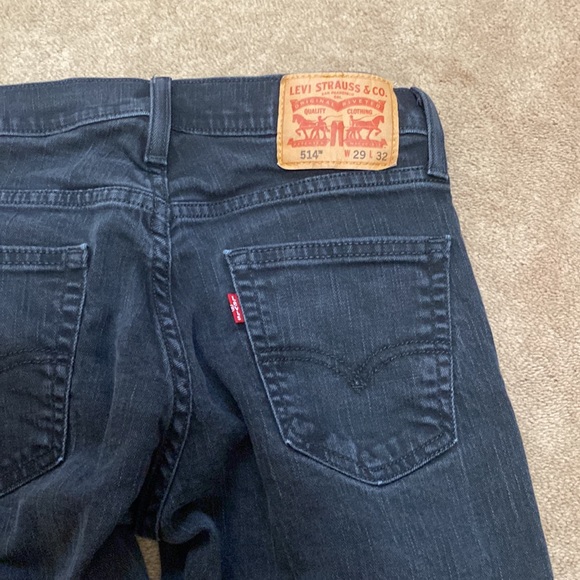Levi’s 514 W29 L32 Black Denim Jeans - Picture 14 of 15